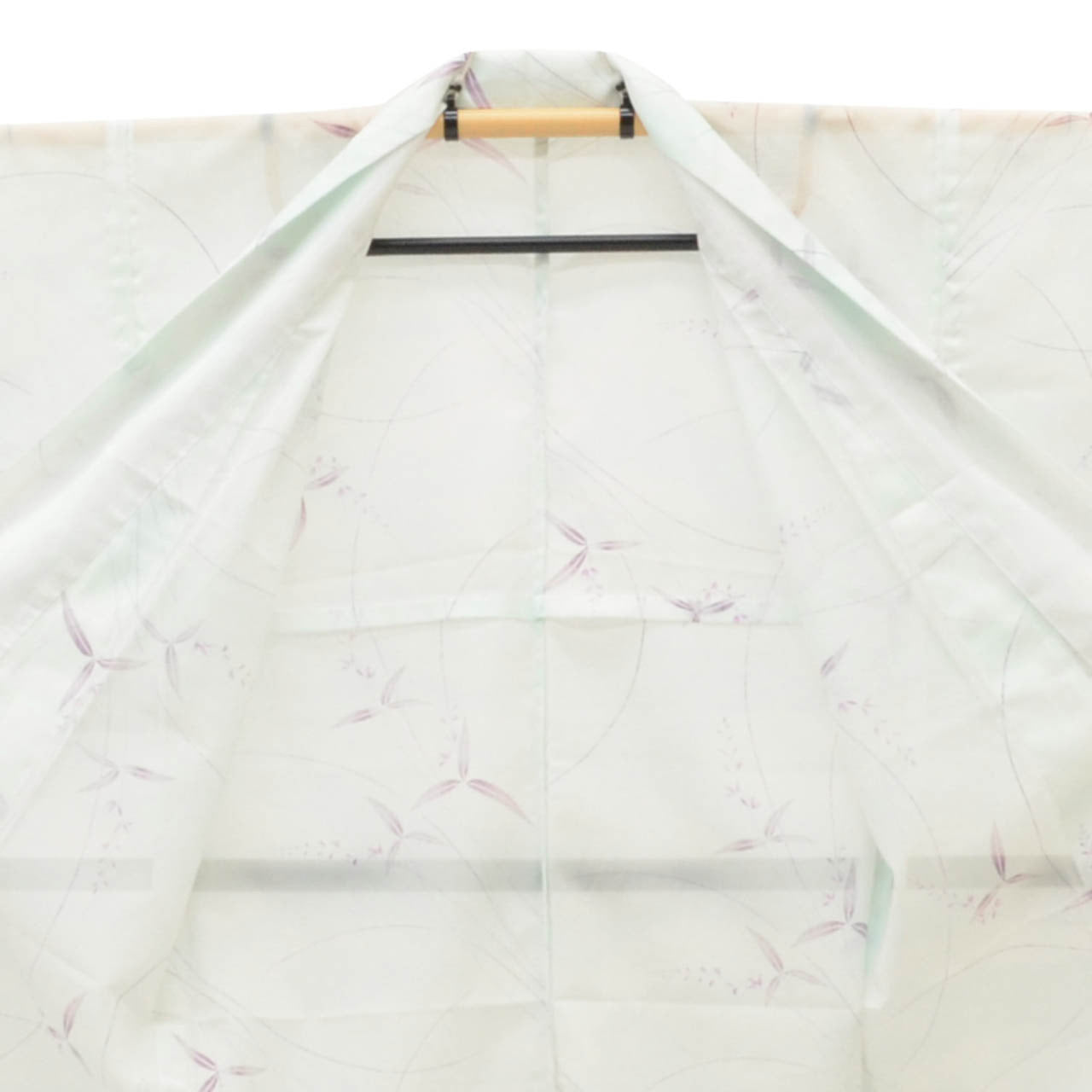 Vintage Japanese Kimono | Summer Komon | Blue Synthetic Ro | Botanical Ombre | Washable | Size M | Sustainable | uu1075b