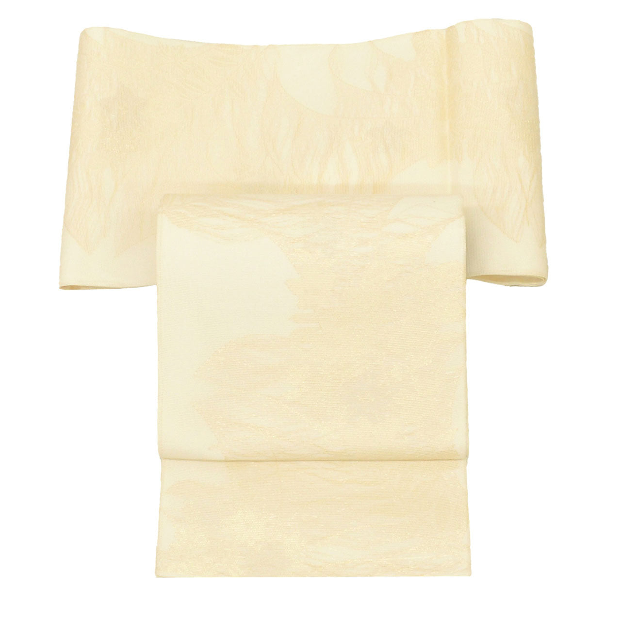 Vintage Japanese Obi | Summer Fukuro Obi | Cream Silk Ro | Botanical Floral | Gold Thread | Excellent | Sustainable | uu1106b