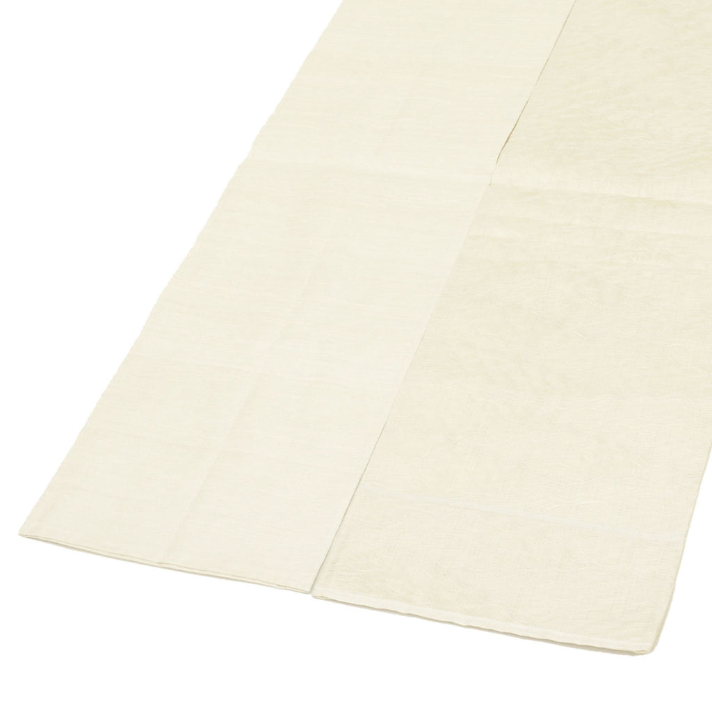 Vintage Japanese Obi | Summer Fukuro Obi | White Silk Sha | Floral | Gold Thread | Otaiko | Sustainable | uu1113b