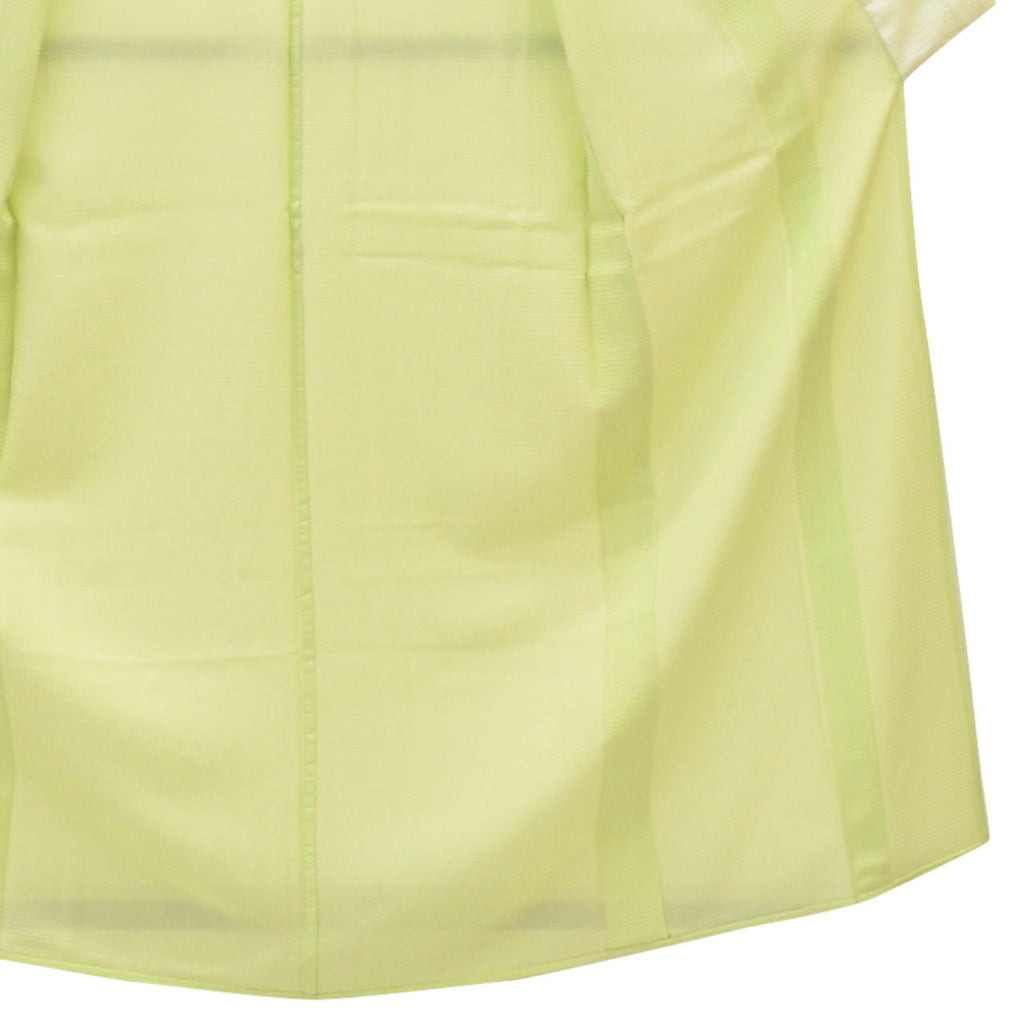 Vintage Japanese Kimono | Summer Iro-Muji | Green Silk Ro | One Crest | Excellent | Petite Size S | Sustainable | uu1134b