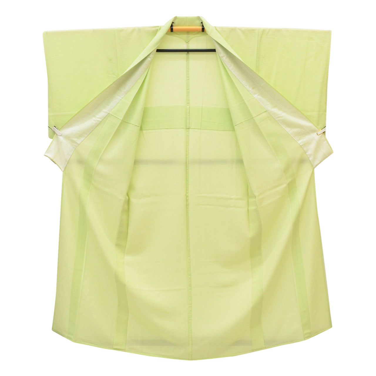 Vintage Japanese Kimono | Summer Iro-Muji | Green Silk Ro | One Crest | Excellent | Petite Size S | Sustainable | uu1134b