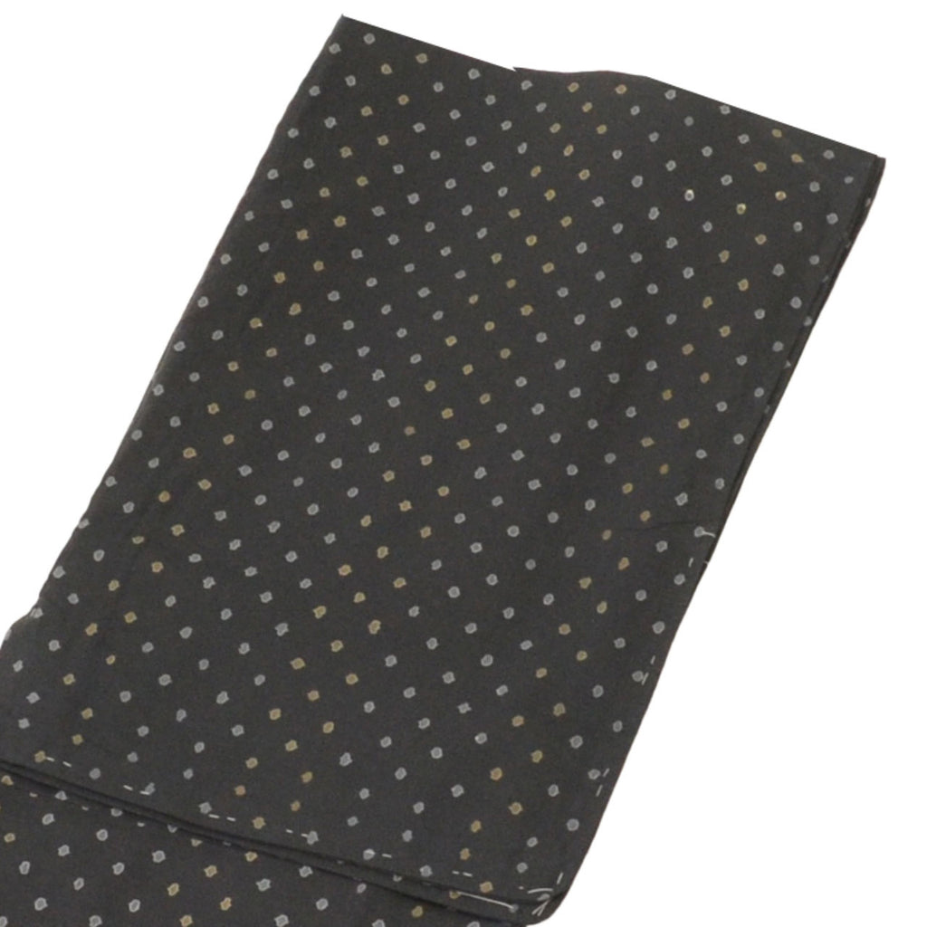 Vintage Japanese Yukata | Men's Yukata | Black Cotton | Geometric Pattern | Flat Weave | Unused | Excellent | Sustainable | uu1162b