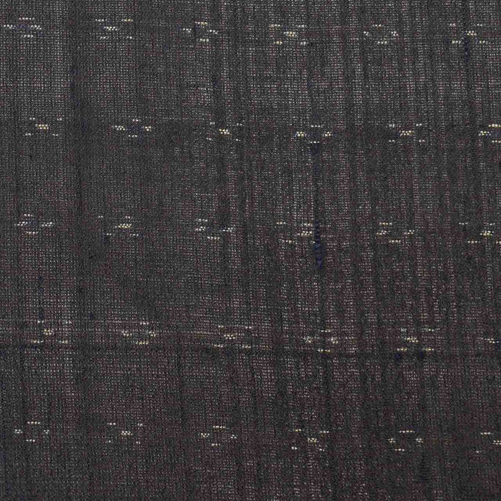 Vintage Japanese Kimono | Summer Tsumugi | Black Silk | Kasuri Pattern | Unlined | Petite Size S | Sustainable | uu1190b