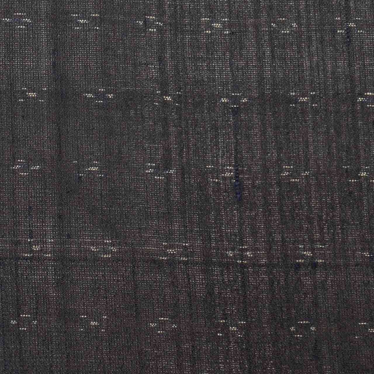 Vintage Japanese Kimono | Summer Tsumugi | Black Silk | Kasuri Pattern | Unlined | Petite Size S | Sustainable | uu1190b