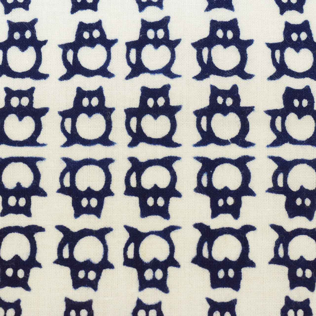 Vintage Japanese Yukata | Boy's Yukata | White Cotton | Tanuki Raccoon Dog Pattern | Kids Size 120 | Sustainable | uu1205b
