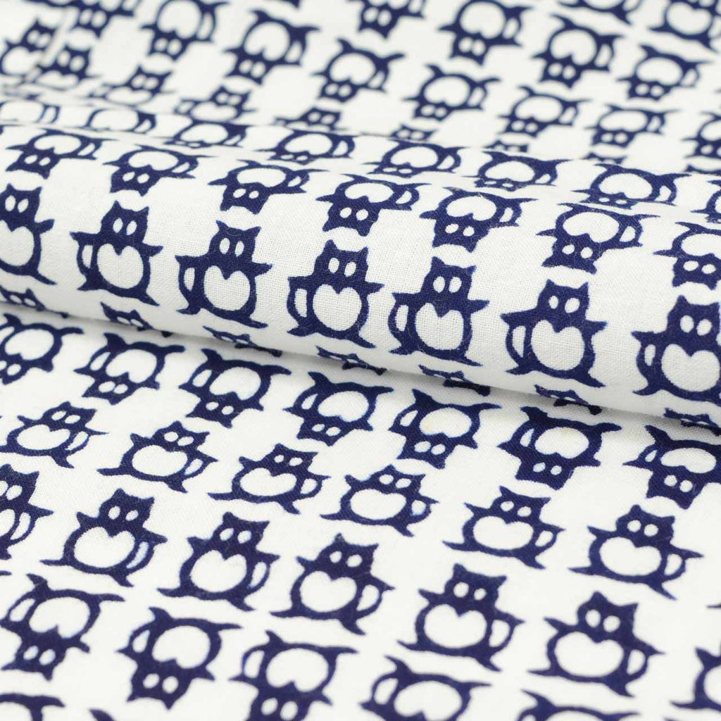 Vintage Japanese Yukata | Boy's Yukata | White Cotton | Tanuki Raccoon Dog Pattern | Kids Size 120 | Sustainable | uu1205b