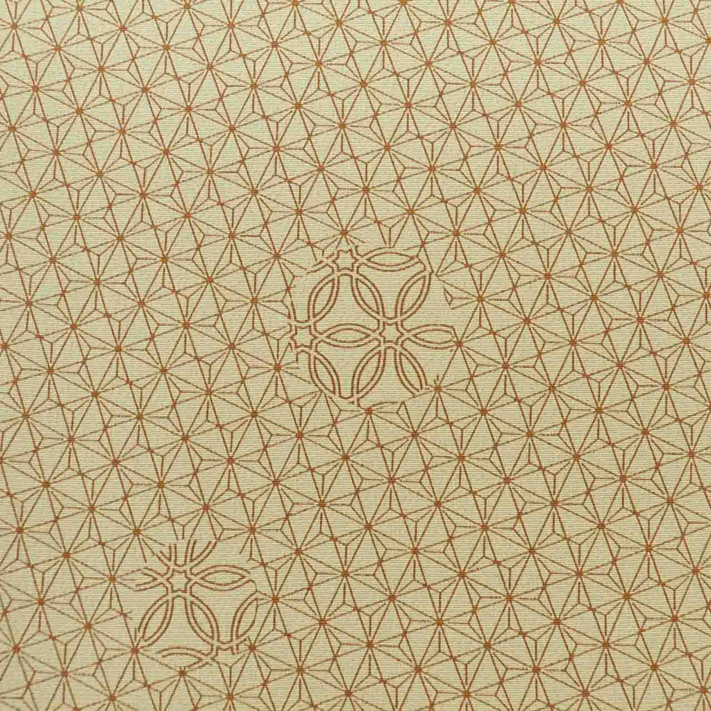 [Used] Recycled Kimono, Komon (small patterned kimono), Unlined, Pure Silk, Ready-made, Sleeve length 69.0cm (27.2in), Body length 160.6cm (63.2in), Size M, Green, Hemp leaf pattern, uu1220b 
