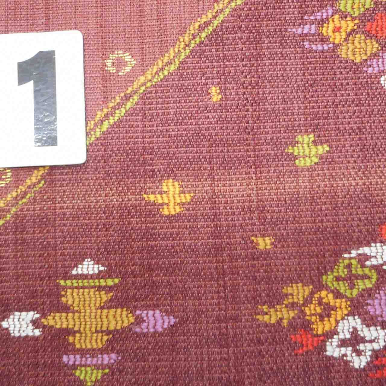 Vintage Japanese Obi | Kyo-bukuro Obi | Purple Silk | Diamond Floral | Gold Thread | Sustainable | uu1228b