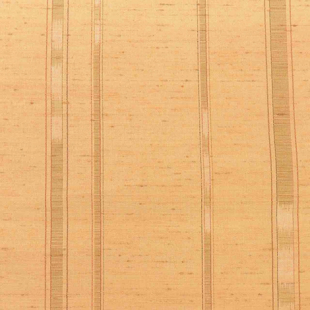 [Used] Recycled Kimono, Tsumugi Silk, Lined, Ready-made, Sleeve Length 64.7cm (25.5in), Body Length 159.2cm (62.7in), Size M, Brown with Stripe Pattern, uu1237b 