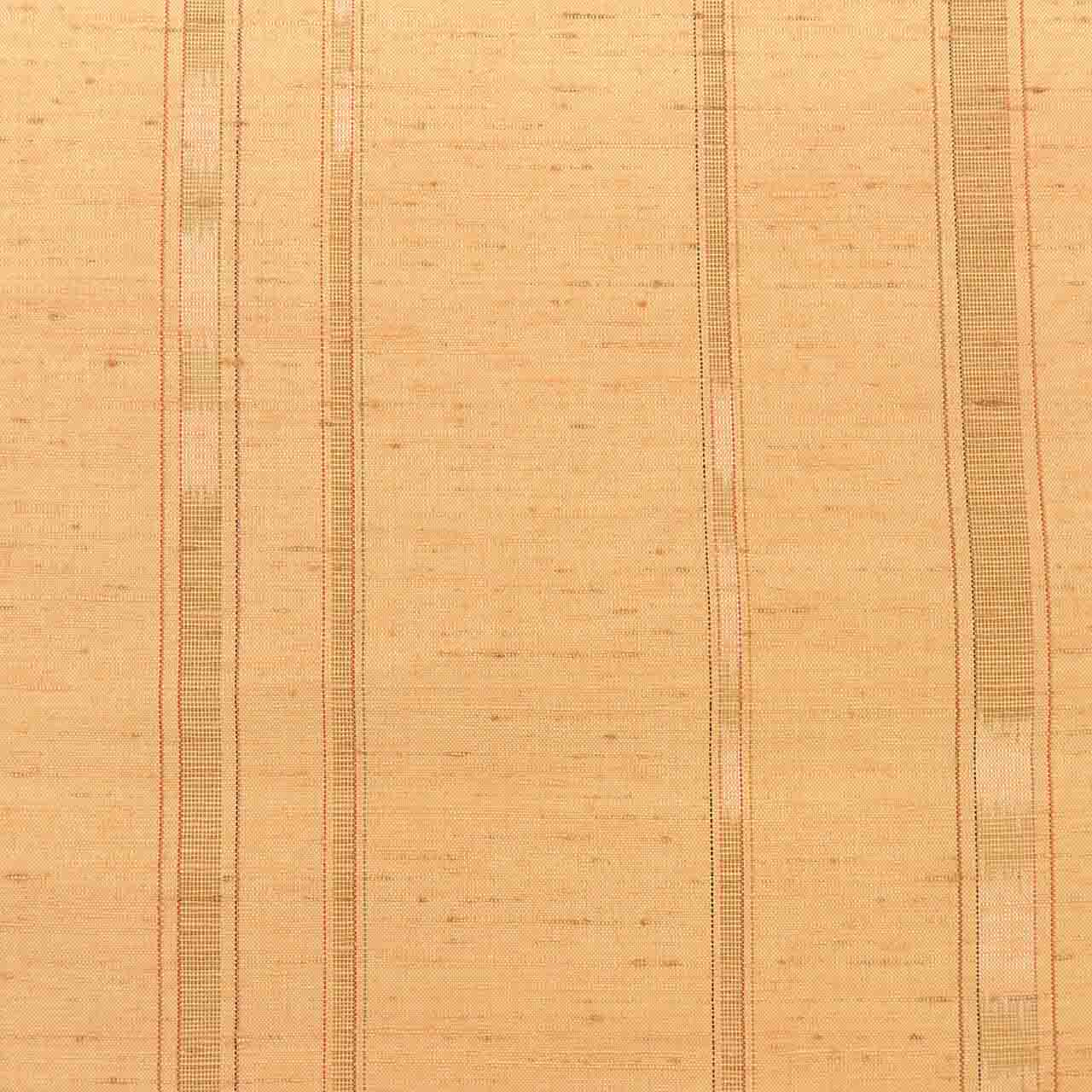 [Used] Recycled Kimono, Tsumugi Silk, Lined, Ready-made, Sleeve Length 64.7cm (25.5in), Body Length 159.2cm (62.7in), Size M, Brown with Stripe Pattern, uu1237b 