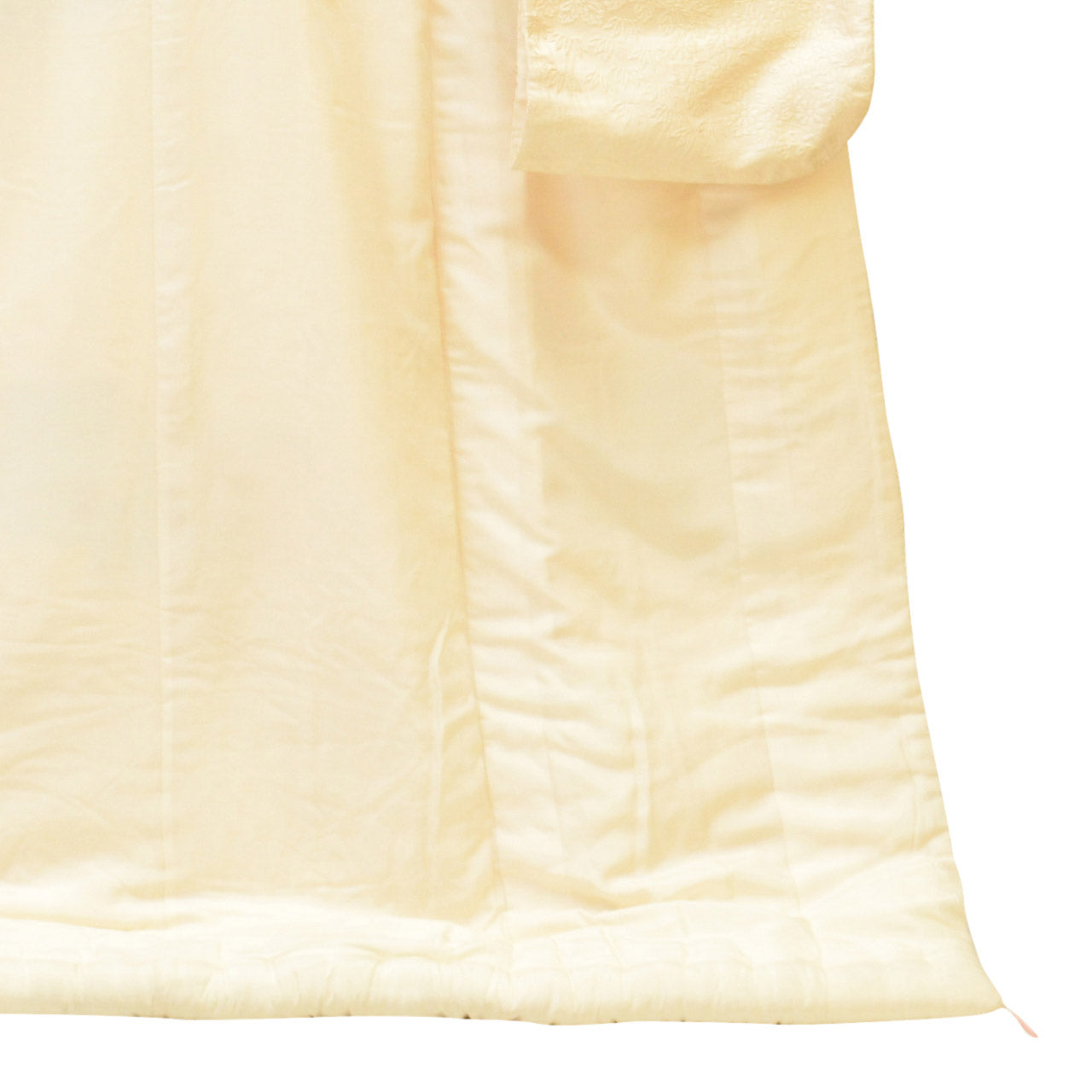 Vintage Japanese Kimono | Shiromuku | Cream Silk | Crane Pattern | Kara-ori Silver Thread | Tall Size LL | Sustainable | uu1240b
