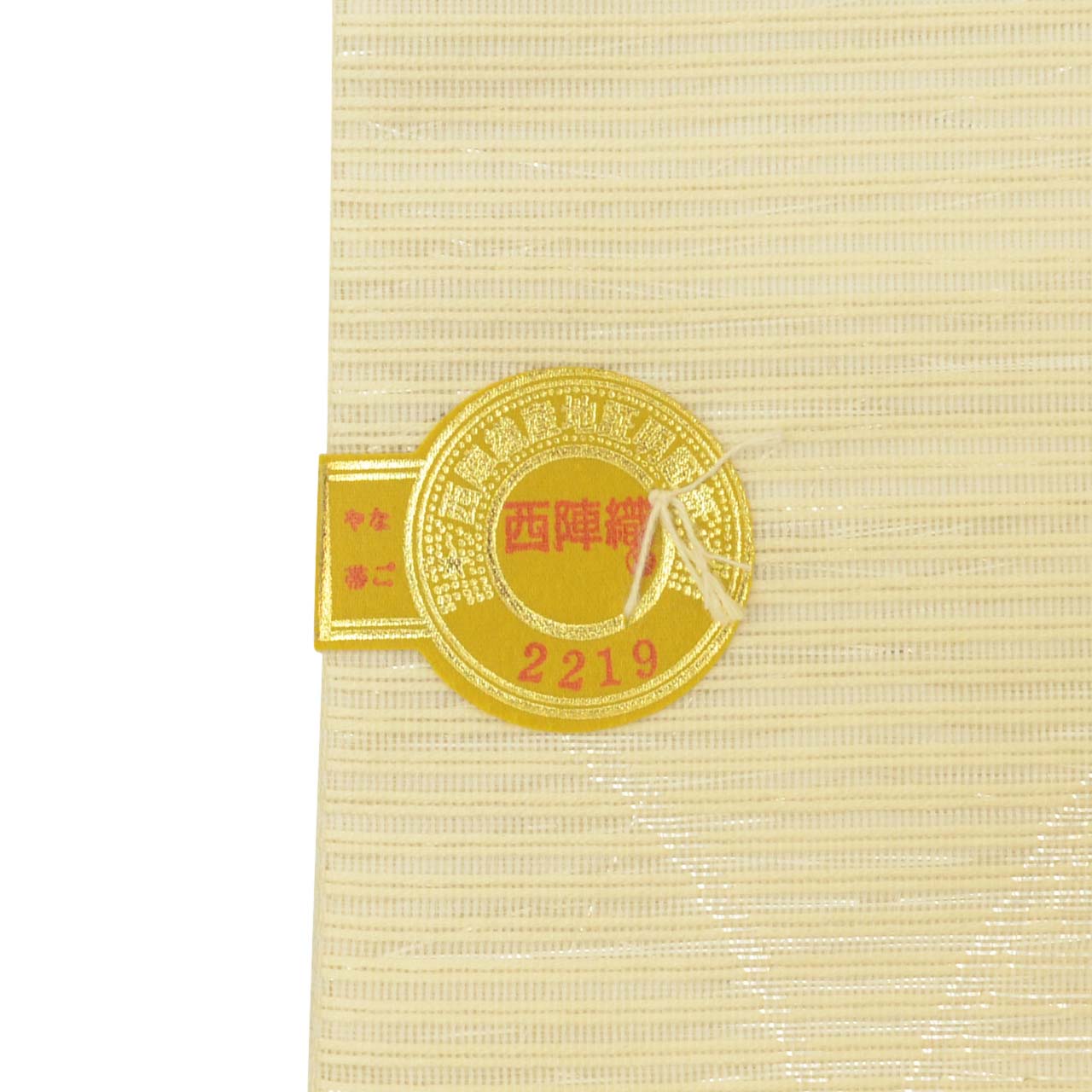 Vintage Japanese Obi | Summer Nagoya Obi | Cream Mixed Weave Ro | Autumn Botanical | Nishijin Certified | Sustainable | uu1261b