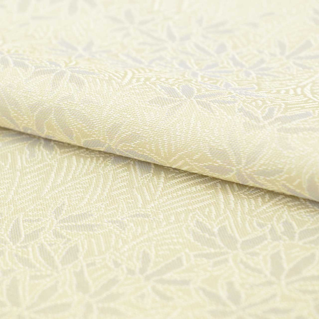 Vintage Japanese Kimono | Omeshi | Gray Silk | Leaf Pattern | Dounuki Lining | Size M | Sustainable | uu1270b