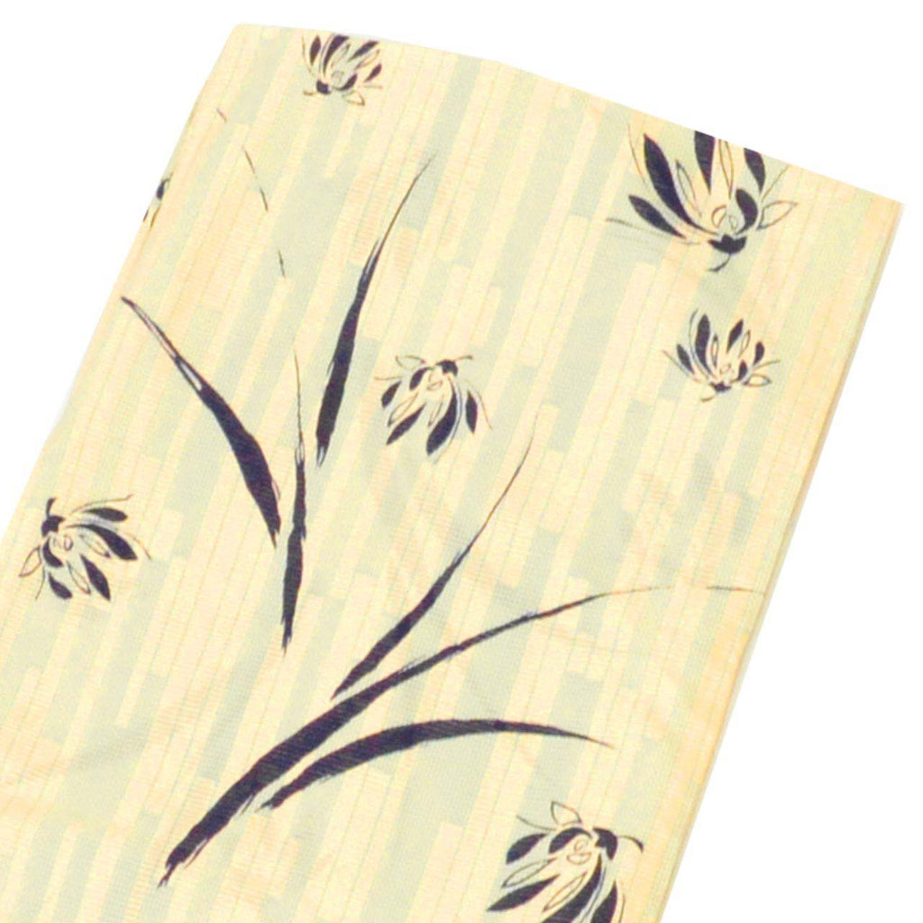 Vintage Japanese Yukata | Women's Yukata | Beige Cotton Ro | Floral Pattern | Petite Size S | Sustainable | uu1287b