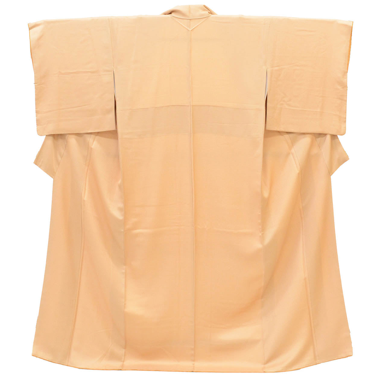 [Used] Recycled Kimono, Solid Color, Lined, Pure Silk, Ready-made, Sleeve Length 69.2cm (27.2in), Body Length 160.5cm (63.2in), Size M, Brown, Square Pattern, uu1325b, Suitable for Entrance Ceremony, Graduation Ceremony, Kindergarten Entrance Ceremony 