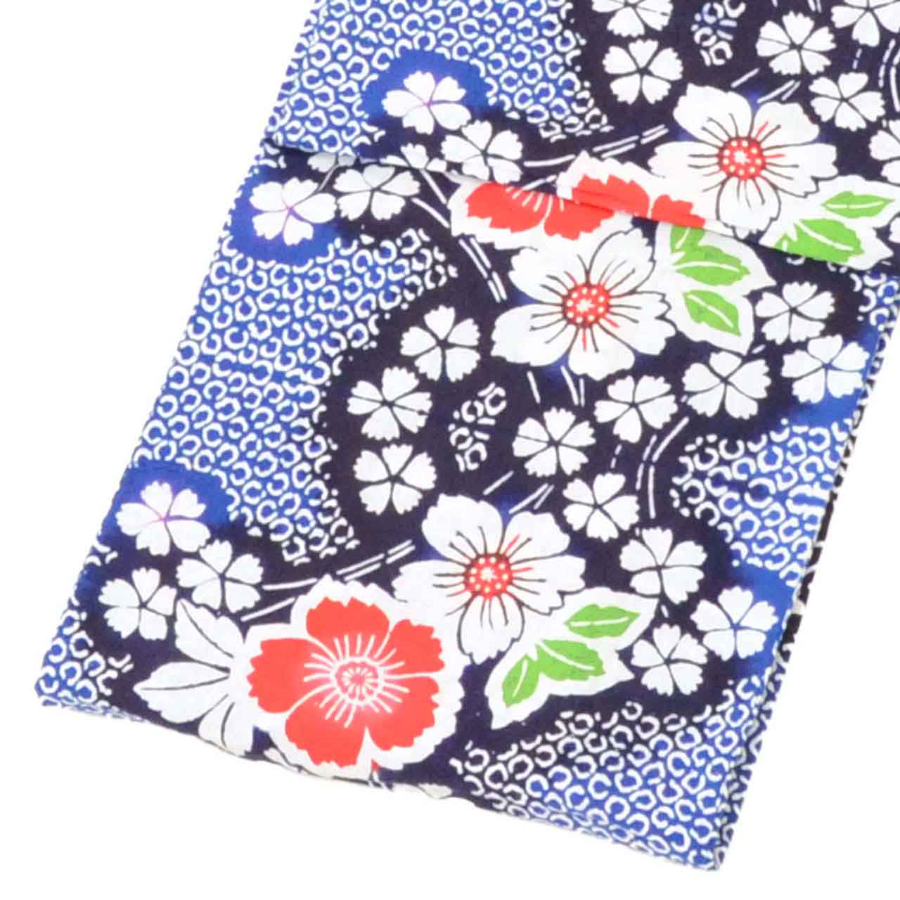 Vintage Japanese Yukata | Women's Yukata | Blue Cotton | Floral Pattern | Koma-ji Chuzome | Junior Size SS | Sustainable | uu1329b