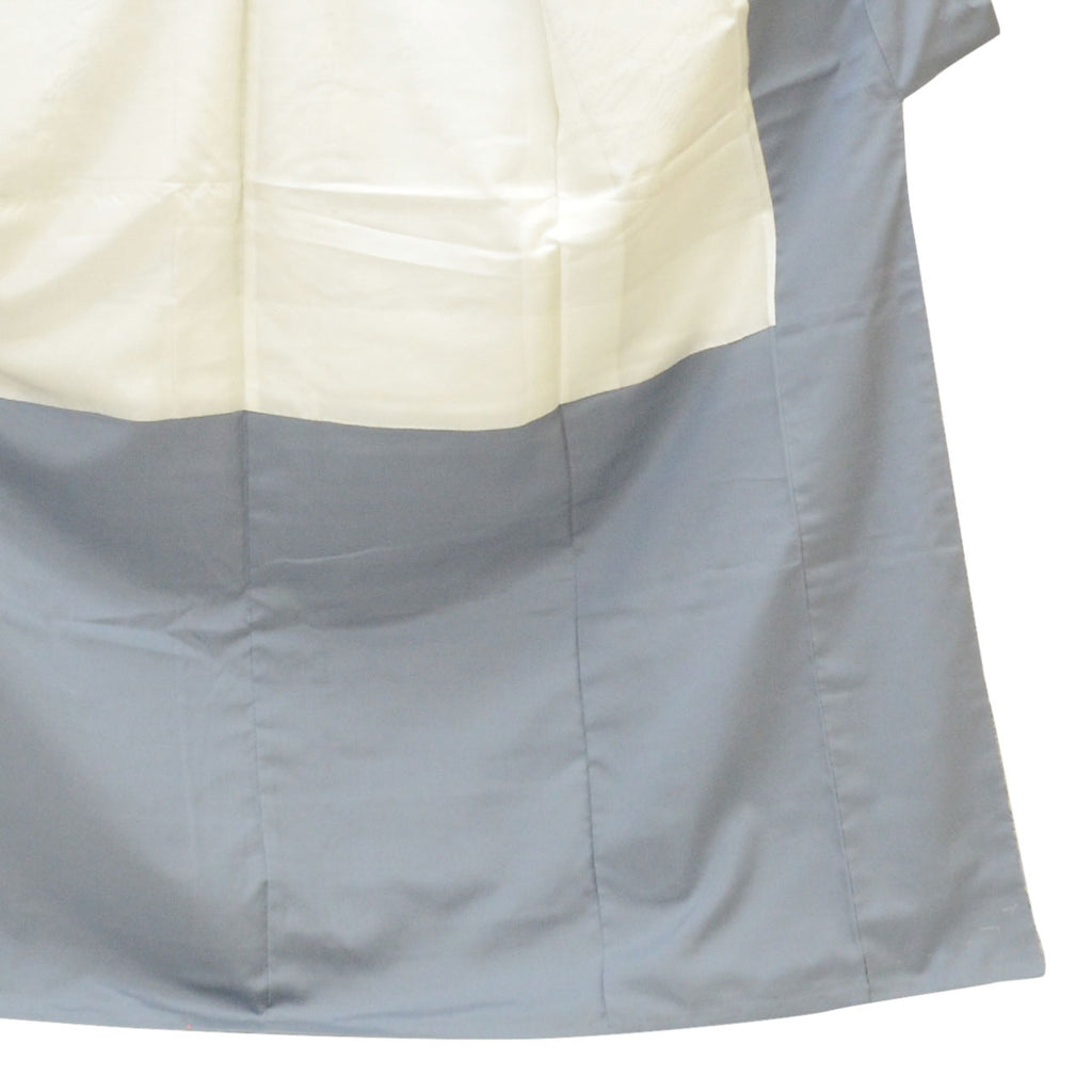 Vintage Japanese Kimono | Tsumugi | Gray Silk | Landscape Pattern | Size M | Sustainable | uu1363b