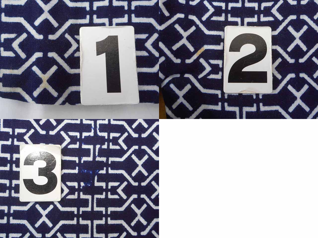 Vintage Japanese Yukata | Men's Yukata | Navy Cotton | Geometric Wari-tsuke Pattern | Koma-ji Chuzome | Size L | Sustainable | uu1366b
