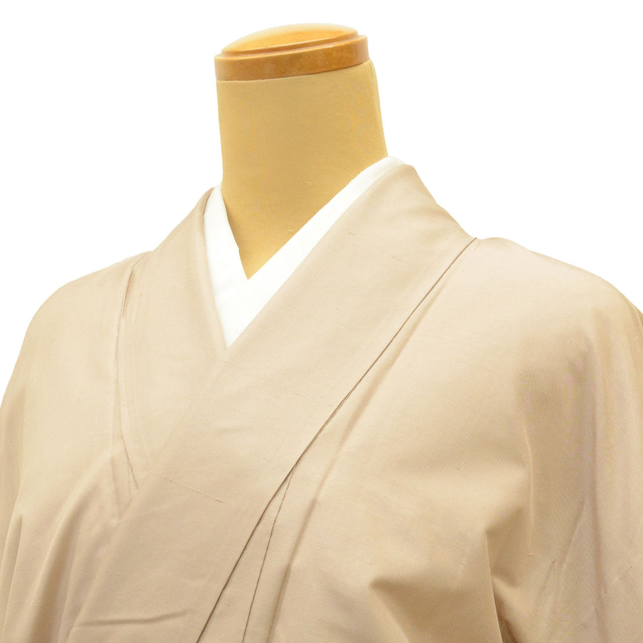 [Used] Recycled Kimono, Hakusan Tsumugi Silk, Unlined, Ready-made, Sleeve Length 65.0cm (25.6in), Body Length 156.5cm (61.6in), Size M, Brownish Tone, uu1376b 