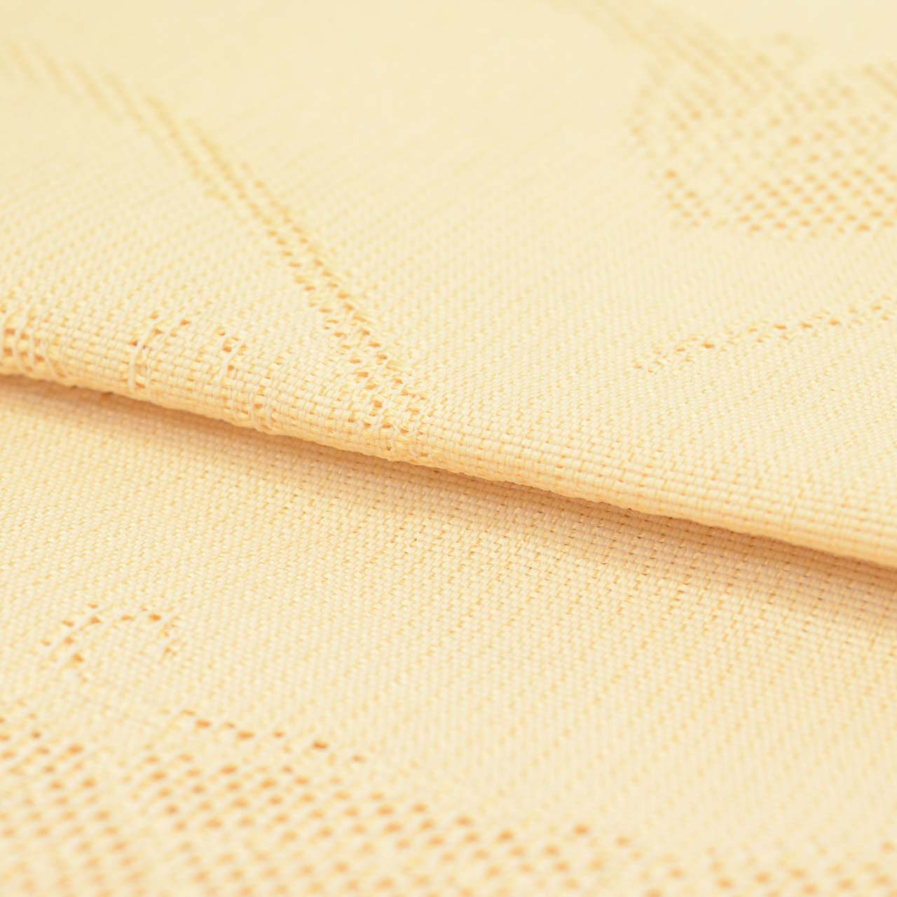Vintage Japanese Obi | Tsukuri-obi Ready-tied Obi | Beige Cotton | Butterfly Shibagusa Pattern | Summer | Sustainable | uu1411b
