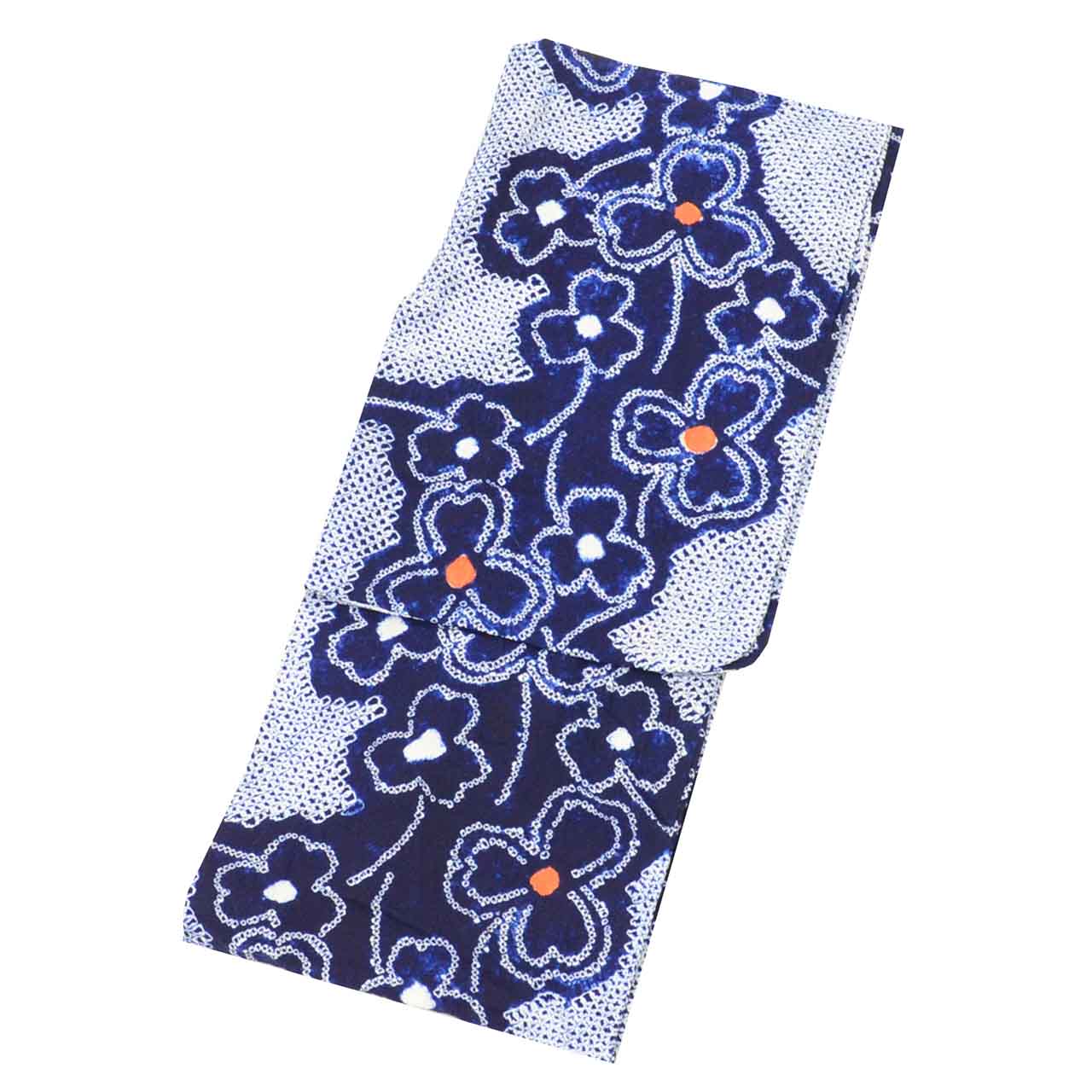 Vintage Japanese Yukata | Women's Yukata | Navy Cotton | Floral | Arimatsu Narumi Shibori | Petite Size S | Sustainable | uu1485b