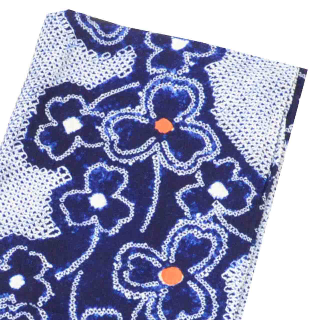 Vintage Japanese Yukata | Women's Yukata | Navy Cotton | Floral | Arimatsu Narumi Shibori | Petite Size S | Sustainable | uu1485b