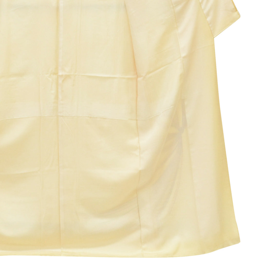 Vintage Japanese Kimono | Tsukesage | Yellow Silk | Celebration Cord Embroidery | One Crest | Size M | Sustainable | uu1489b