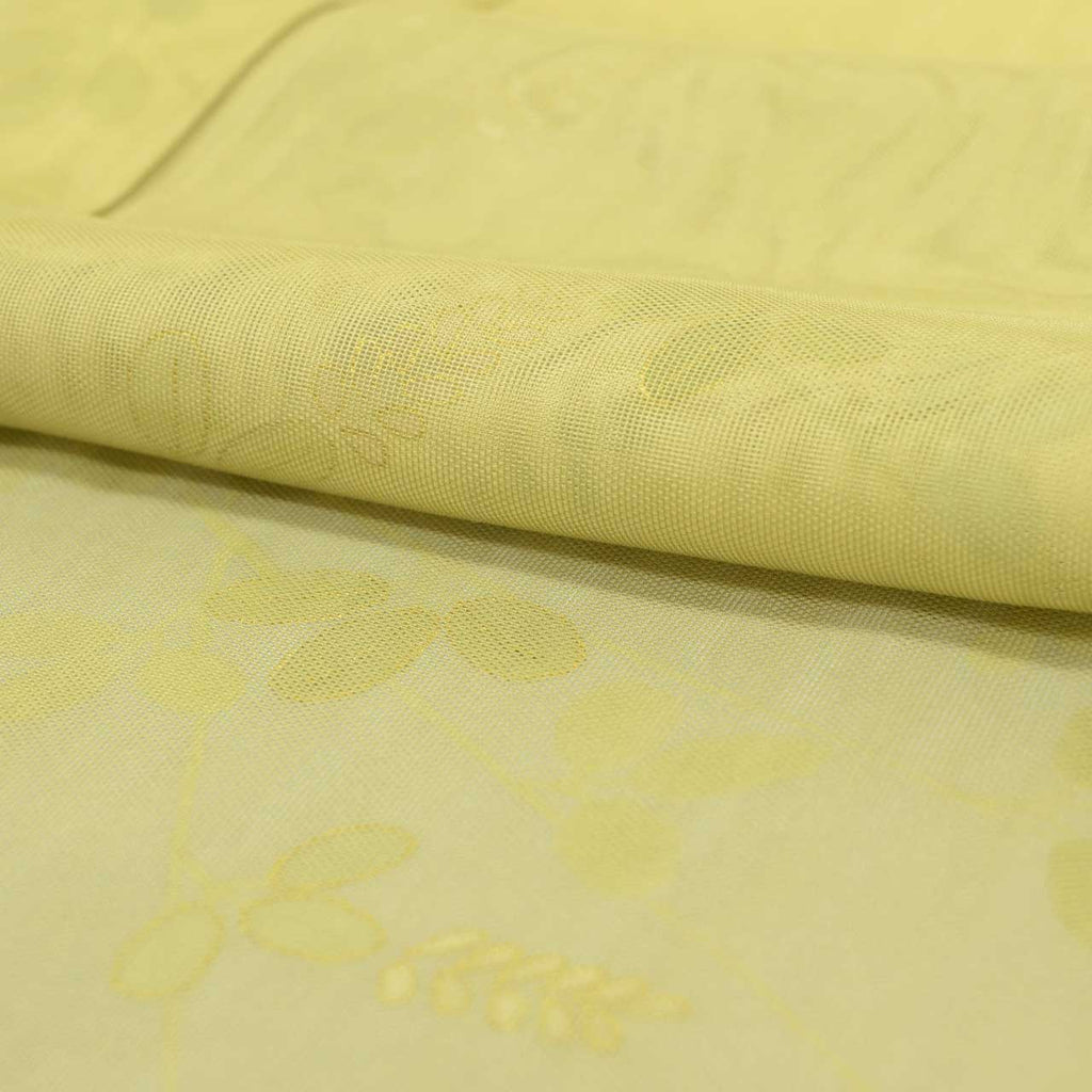 Vintage Japanese Kimono | Tsukesage | Green Silk Niju-sha | Hagi Bush Clover | Double Gauze | Size M | Sustainable | uu1491b