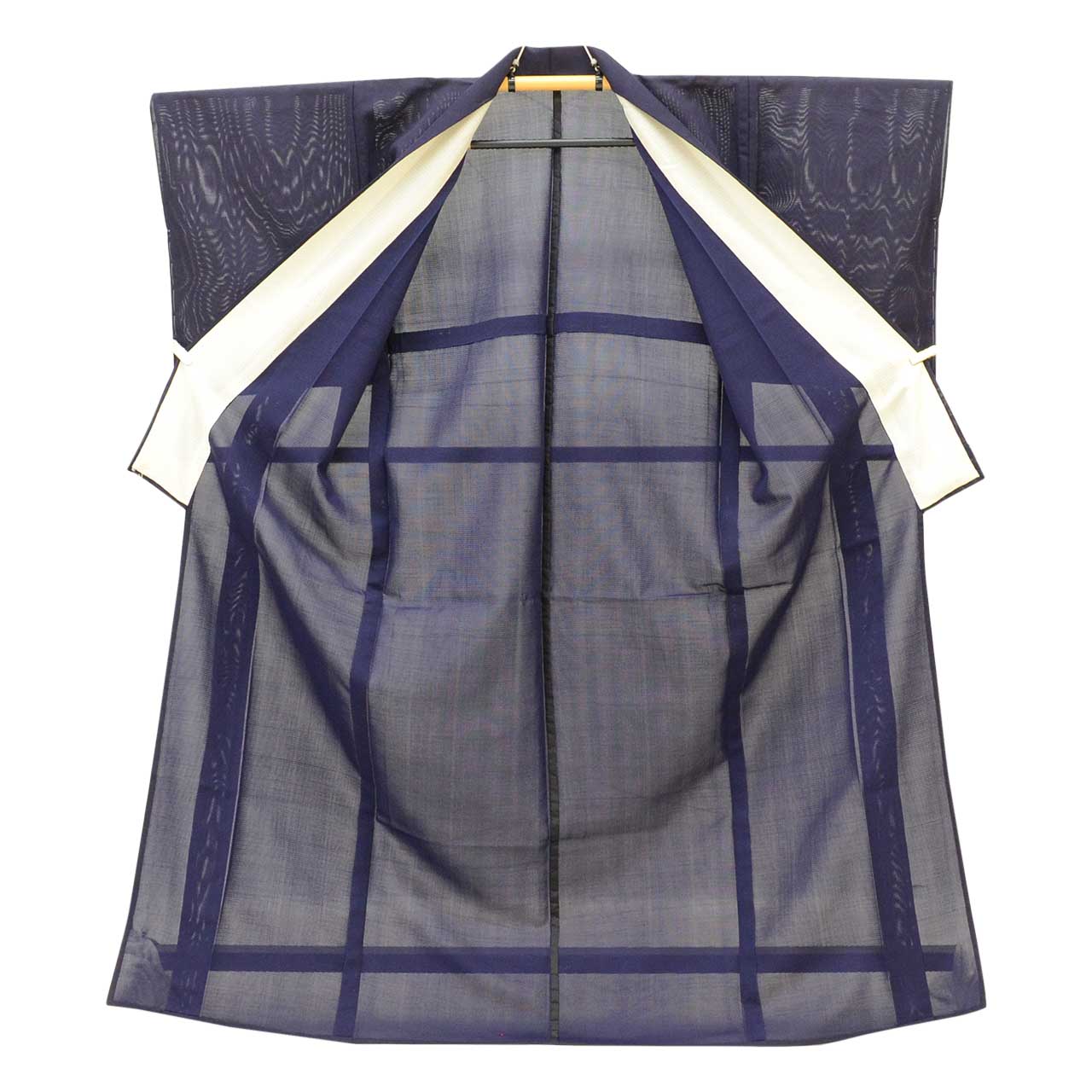 Vintage Japanese Kimono | Summer Iro-Muji | Purple Silk Ro | One Crest | Size L-L | Sustainable | uu1498b