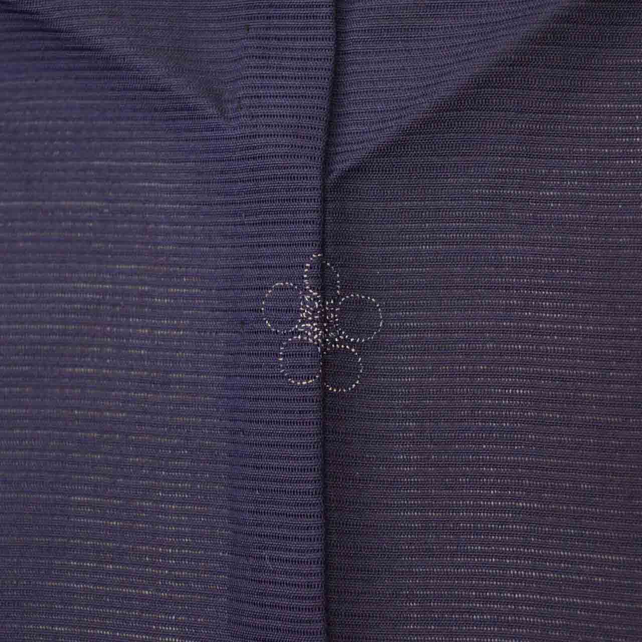 Vintage Japanese Kimono | Summer Iro-Muji | Purple Silk Ro | One Crest | Size L-L | Sustainable | uu1498b