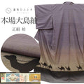 【中古】 大島紬 リサイクル着物 正絹 絹 SILK Mサイズ 身丈157cm 奄美大島 前田紬工芸 裄丈65cm 袷 仕立て上がり 美品 未使用品 証紙有り ９マルキ 片ス式 【 正絹 袷 紬 着物 中古 古着 アウトレット 送料無料】uu1574b