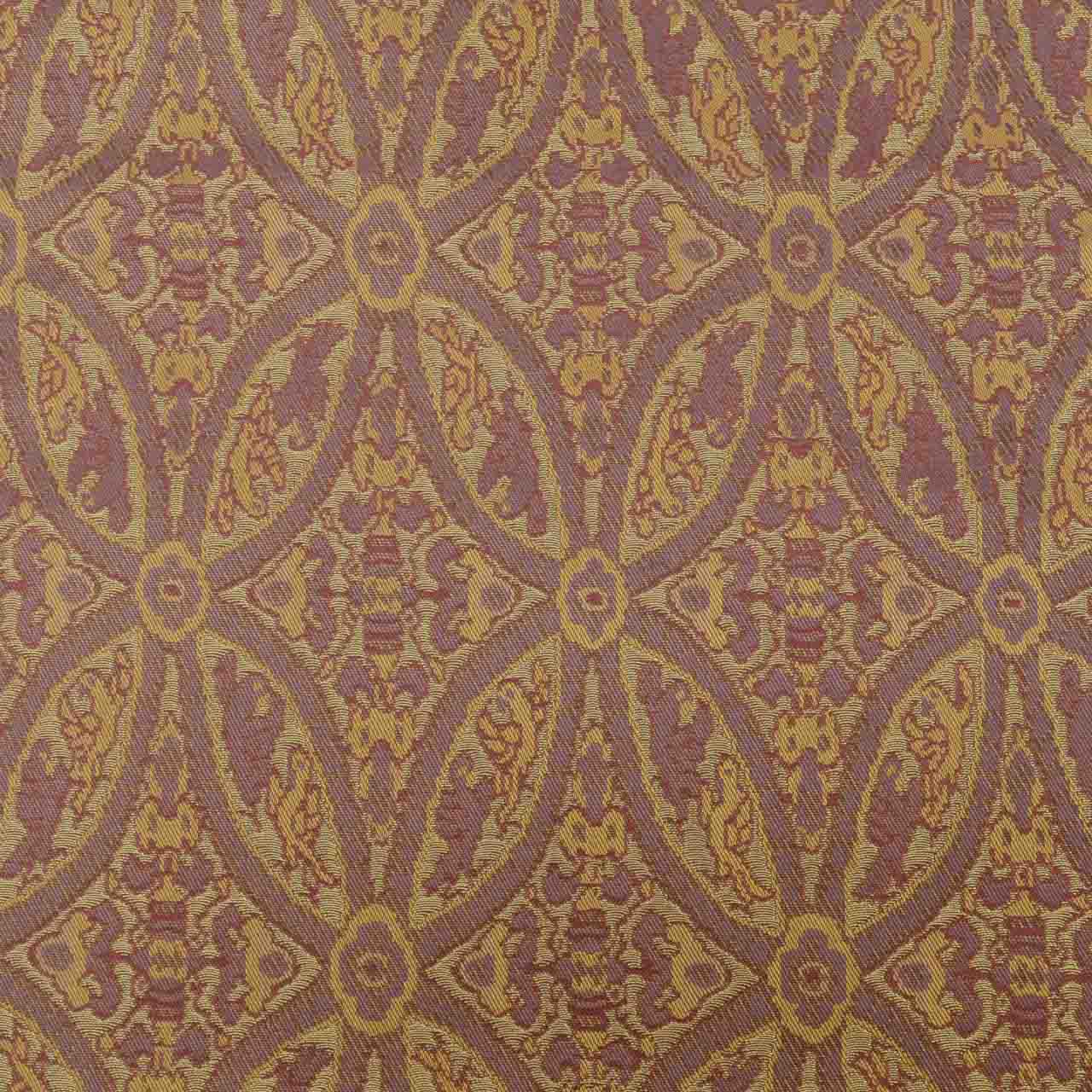 Vintage Japanese Obi | Maru-obi | Purple Silk | Shippo Pattern | Gold Thread | Reversible | Excellent | Sustainable | uu1584b