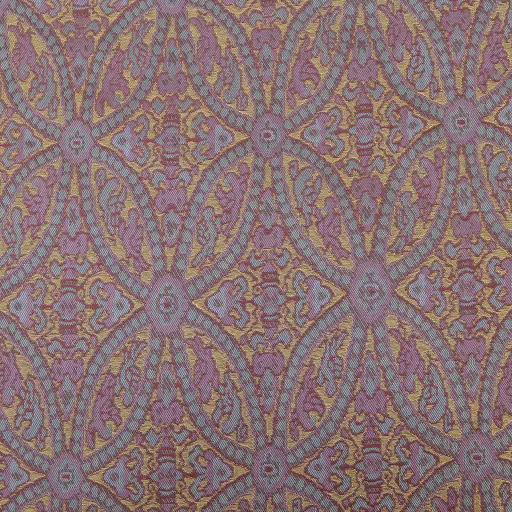 Vintage Japanese Obi | Maru-obi | Purple Silk | Shippo Pattern | Gold Thread | Reversible | Excellent | Sustainable | uu1584b