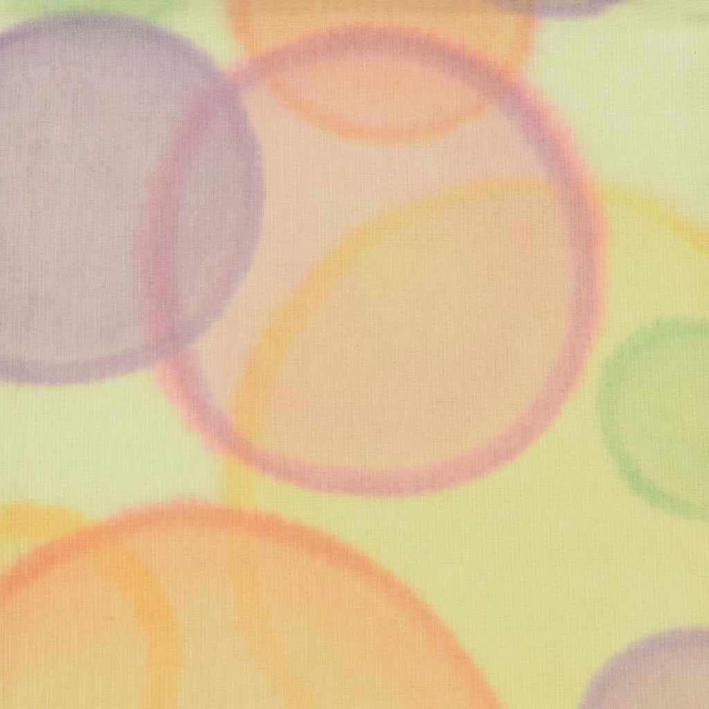 Vintage Japanese Obi | Nagoya Obi | Green Cotton | Circle Pattern | Dye-painted | Casual | Sustainable | uu1608b