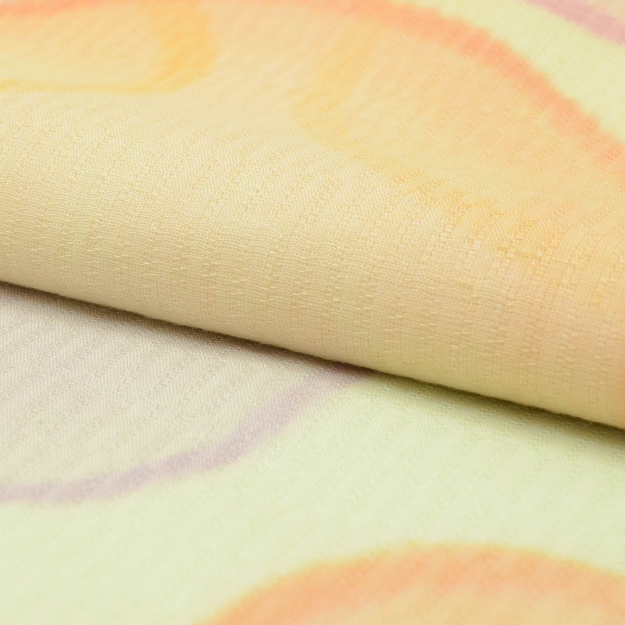 Vintage Japanese Obi | Nagoya Obi | Green Cotton | Circle Pattern | Dye-painted | Casual | Sustainable | uu1608b