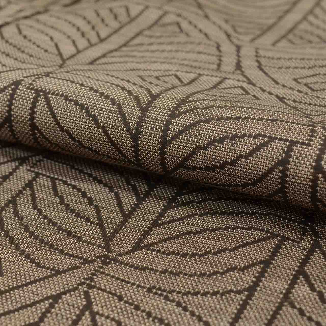 Vintage Japanese Kimono | Oshima Tsumugi | Brown Silk | Geometric | Mud-dyed | 9-thread | Kata-su | Unused | Size M | Sustainable | uu1632b