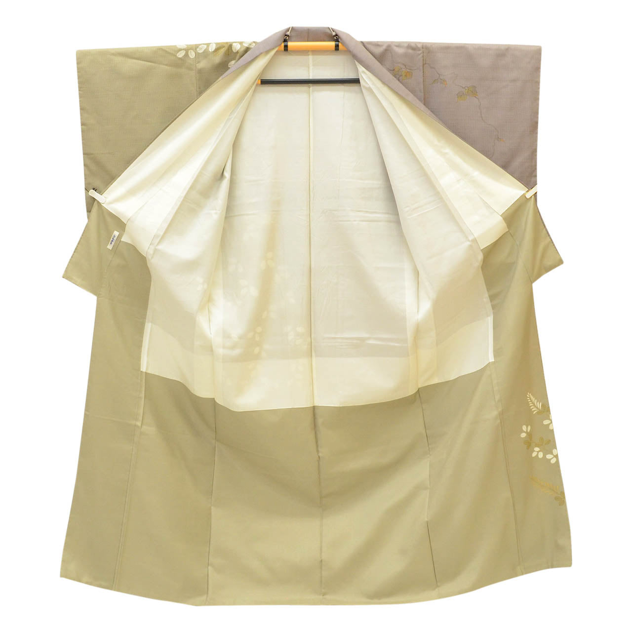 Vintage Japanese Kimono | Oshima Tsumugi | Purple Silk | Hagi Bush Clover | Over-dyed | Artist Signed | Size M-L | Sustainable | uu1652b
