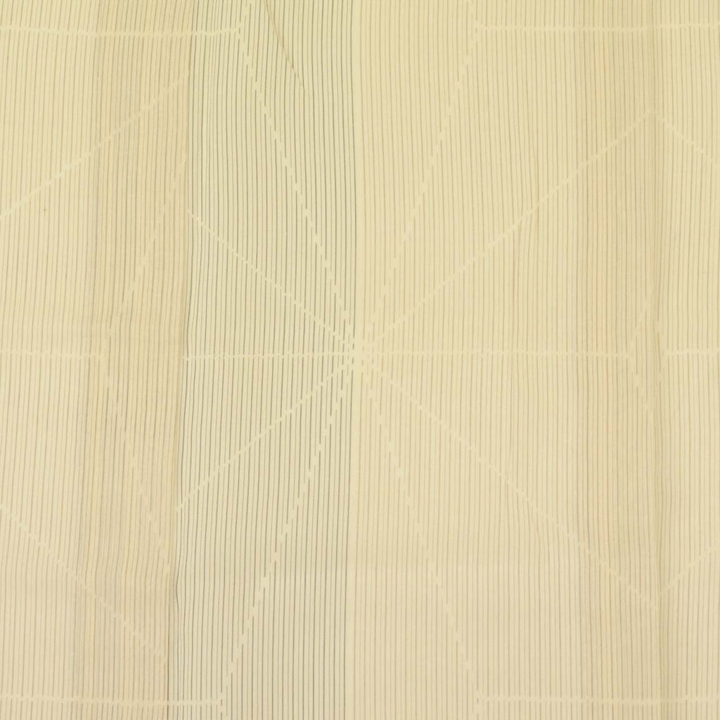 Vintage Japanese Kimono | Summer Akashi-chijimi | Beige Silk | Hemp Leaf | Certified | Excellent | Size L-L | Sustainable | uu1659b