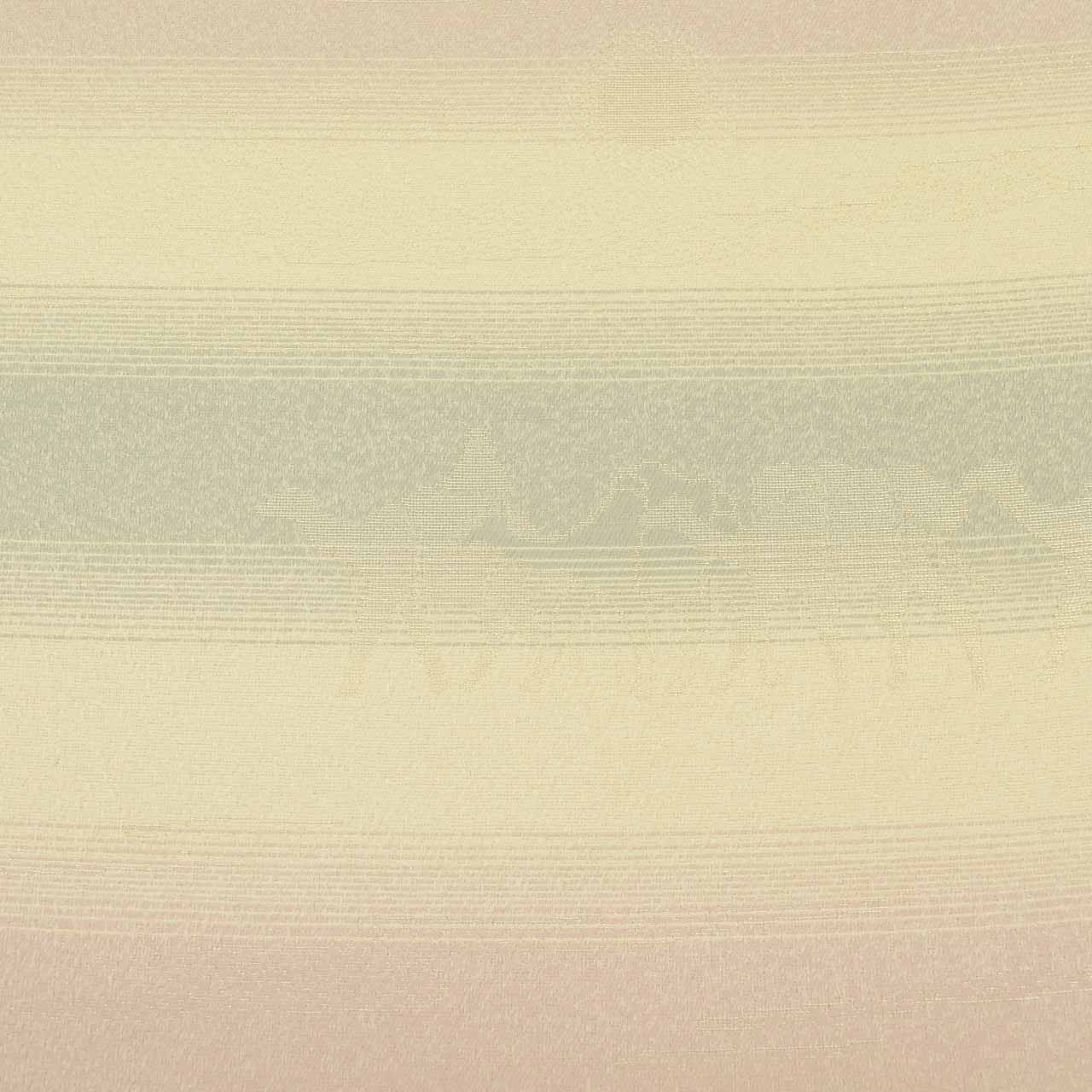 Vintage Japanese Obi | Fukuro Obi | White Pink Silver Silk | Stripe | Gold Silver Thread | Reversible | Sustainable | uu1695b