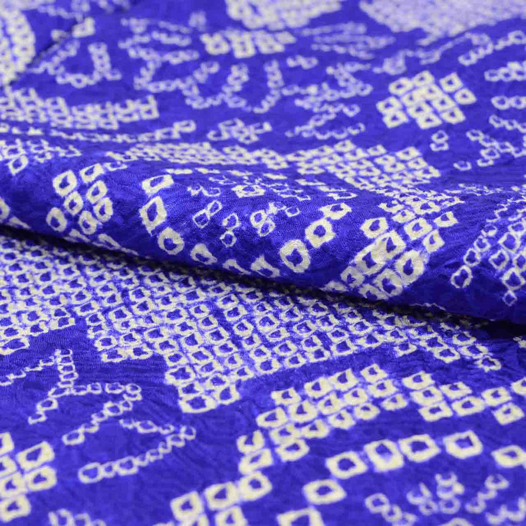 [Used] Recycled Kimono, Komon style, Pure Silk, Size L (Slightly Plus Size L), Good Condition, Length 162.5cm (64.0in), Sleeve Length 65.0cm (25.6in), Lined, Ready-made, Shibori (tie-dye) pattern, Purple, Floral design, uu1715b 