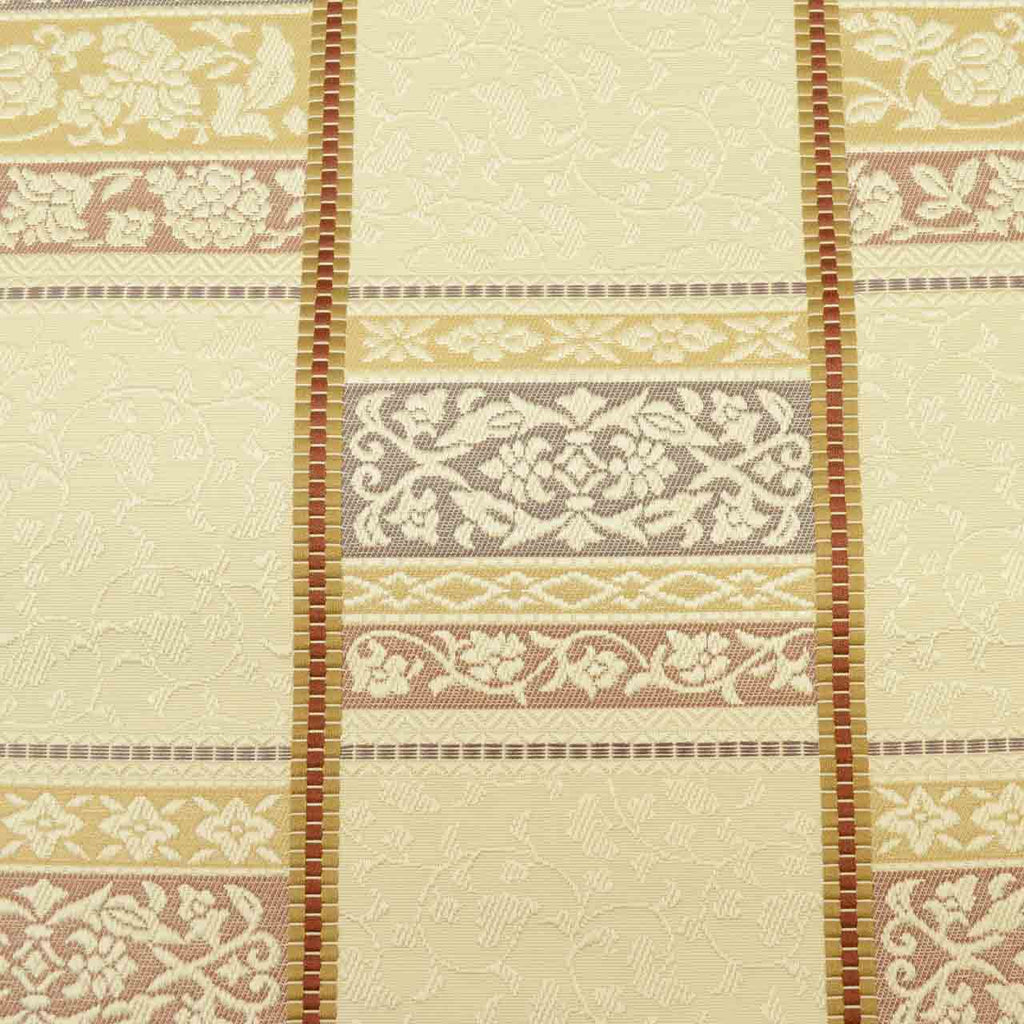 Vintage Japanese Obi | Nagoya Obi | Beige Silk | Floral Arabesque | Hakata-ori | Excellent | Sustainable | uu1736b