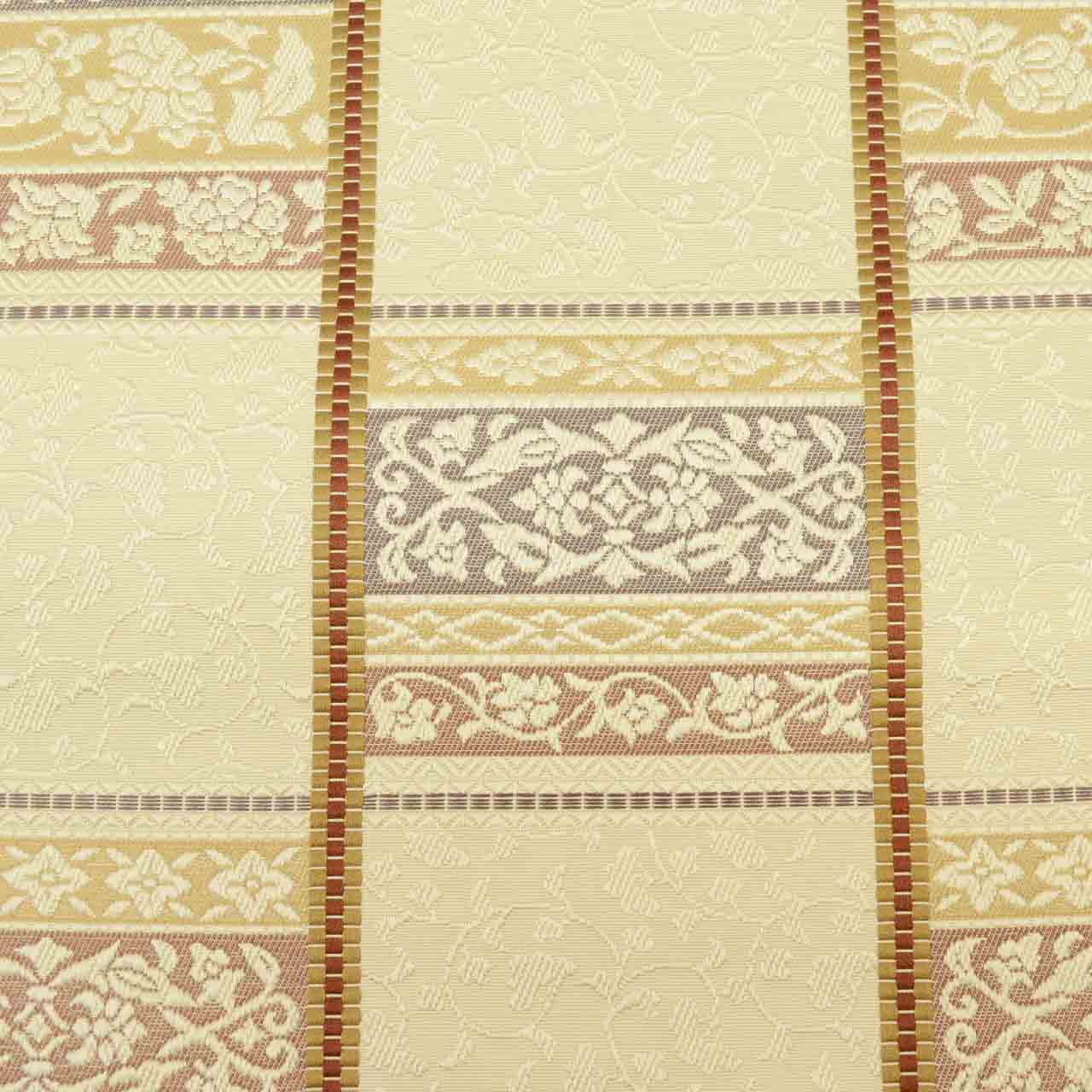 Vintage Japanese Obi | Nagoya Obi | Beige Silk | Floral Arabesque | Hakata-ori | Excellent | Sustainable | uu1736b
