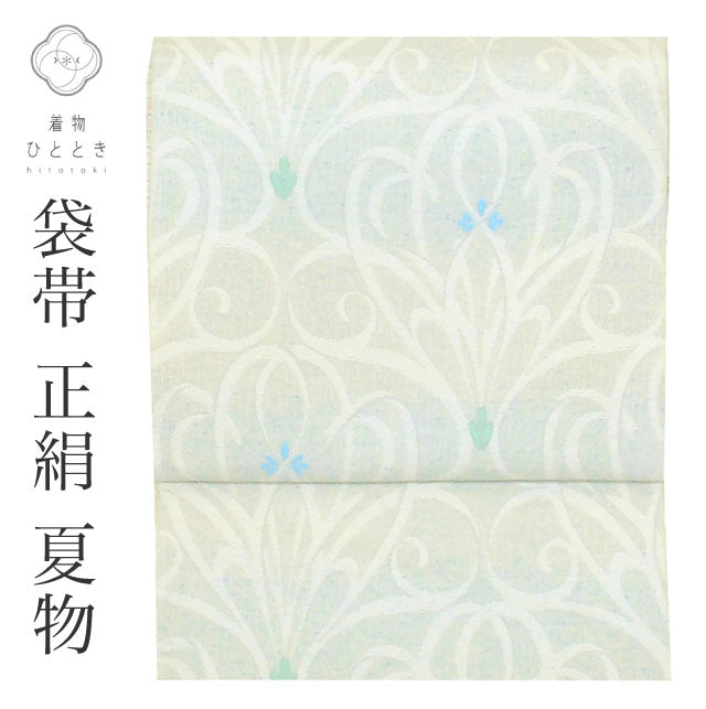 【中古】 リサイクル袋帯 夏物 夏帯 夏袋帯 正絹 シルク 絹 やまと製 六通柄 花 特品 美品 着物 kimono セミフォーマル 訪問着 付下げ 色無地 江戸小紋 リユース 着物ひととき uu1754b