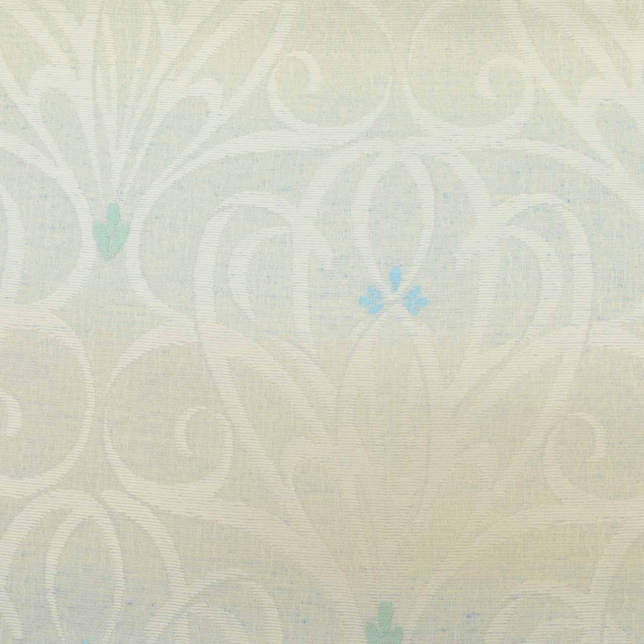 Vintage Japanese Obi | Summer Fukuro Obi | Blue Silk | Floral | Yamato | Excellent | Sustainable | uu1754b