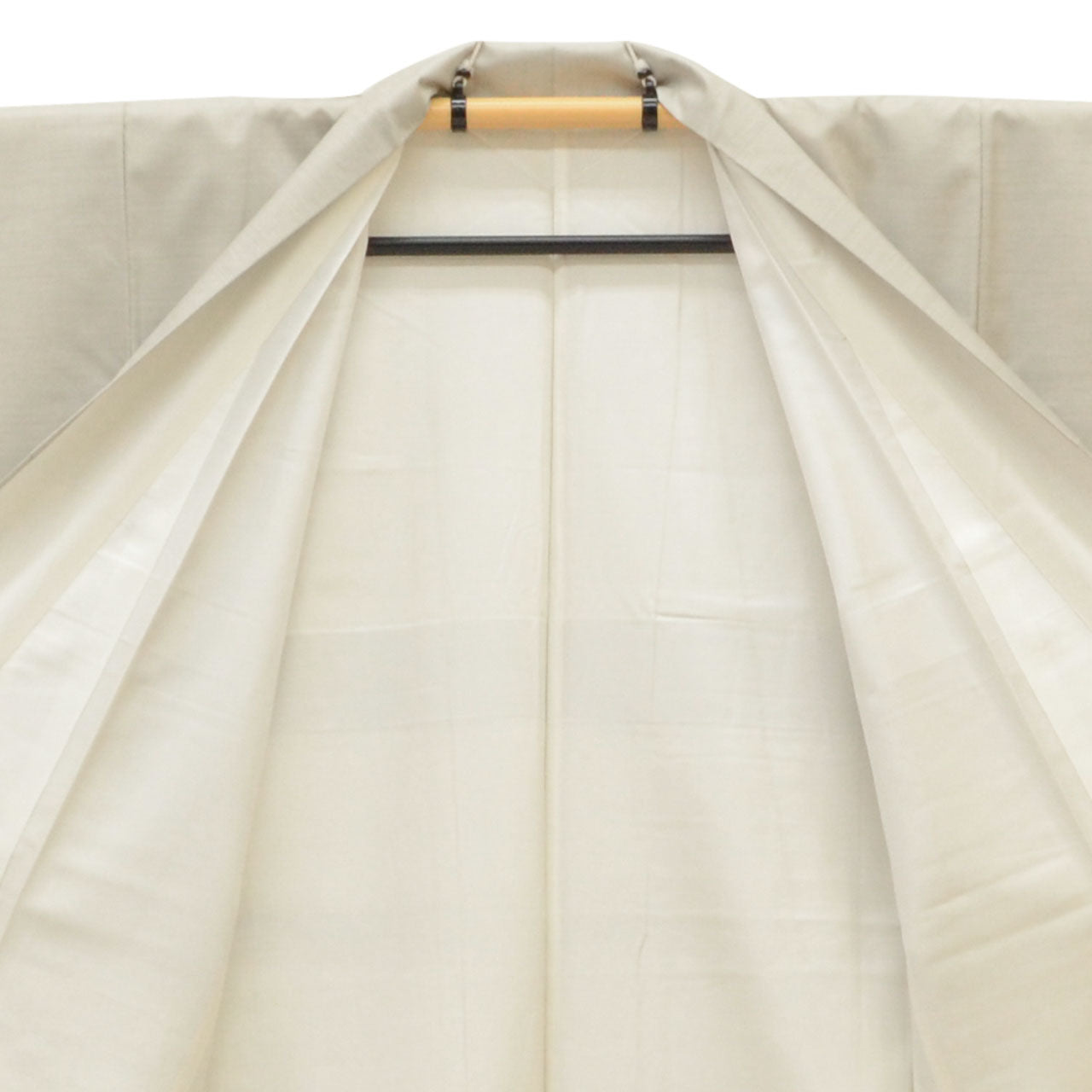 Vintage Japanese Kimono | Oshima Tsumugi | Gray Silk | Kinkakuji Golden Pavilion | Over-dyed | Artist Signed | Sustainable | uu1769b