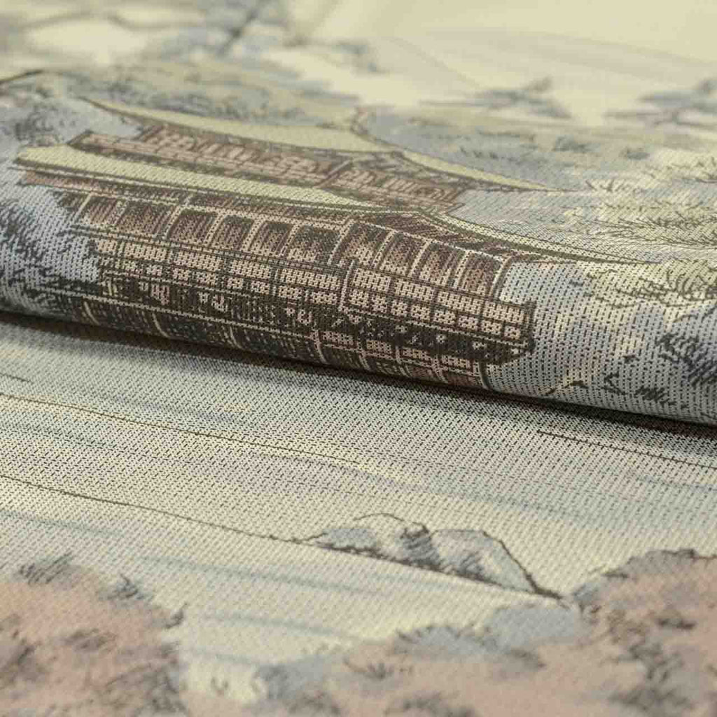 Vintage Japanese Kimono | Oshima Tsumugi | Gray Silk | Kinkakuji Golden Pavilion | Over-dyed | Artist Signed | Sustainable | uu1769b