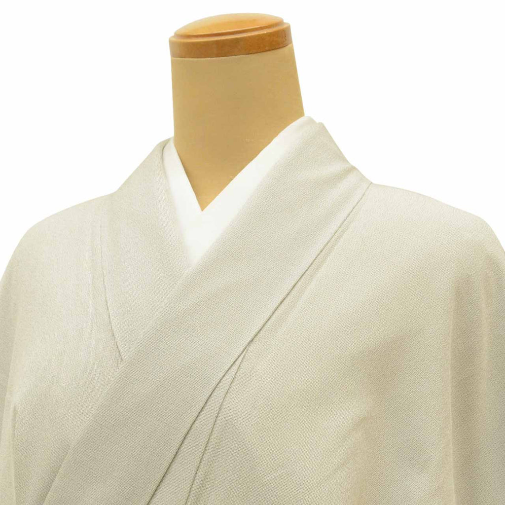 Vintage Japanese Kimono | Shiozawa Tsumugi | Gray Silk | Domyoji-dori | Tsukesage Pattern | Size M-L | Sustainable | Sustainable | uu1770b