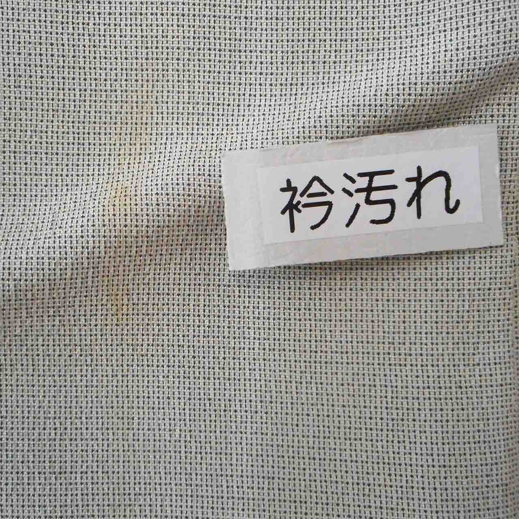 Vintage Japanese Kimono | Shiozawa Tsumugi | Gray Silk | Domyoji-dori | Tsukesage Pattern | Size M-L | Sustainable | Sustainable | uu1770b