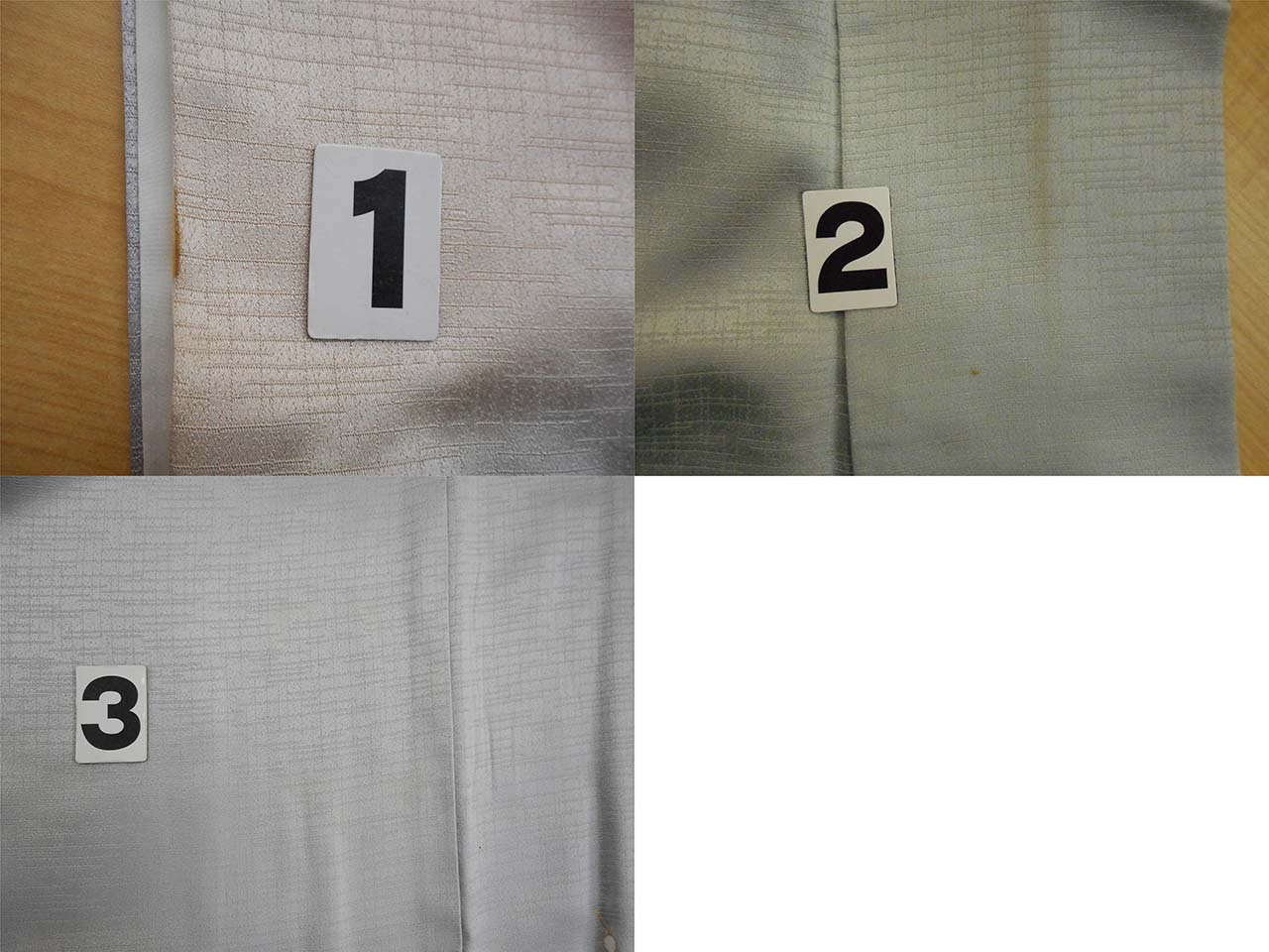 [Used] Recycled Kimono, Visiting Kimono, Pure Silk, Gray, Fan and Four Seasons Flower Pattern, Yuzen Dyeing, Gold Embroidery, Lined, Size M (Slightly Plus Size L), Length 160.2cm, Sleeve Length 63.5cm, Good Condition, Ready-made, Kimono Hitotoki uu1777b 