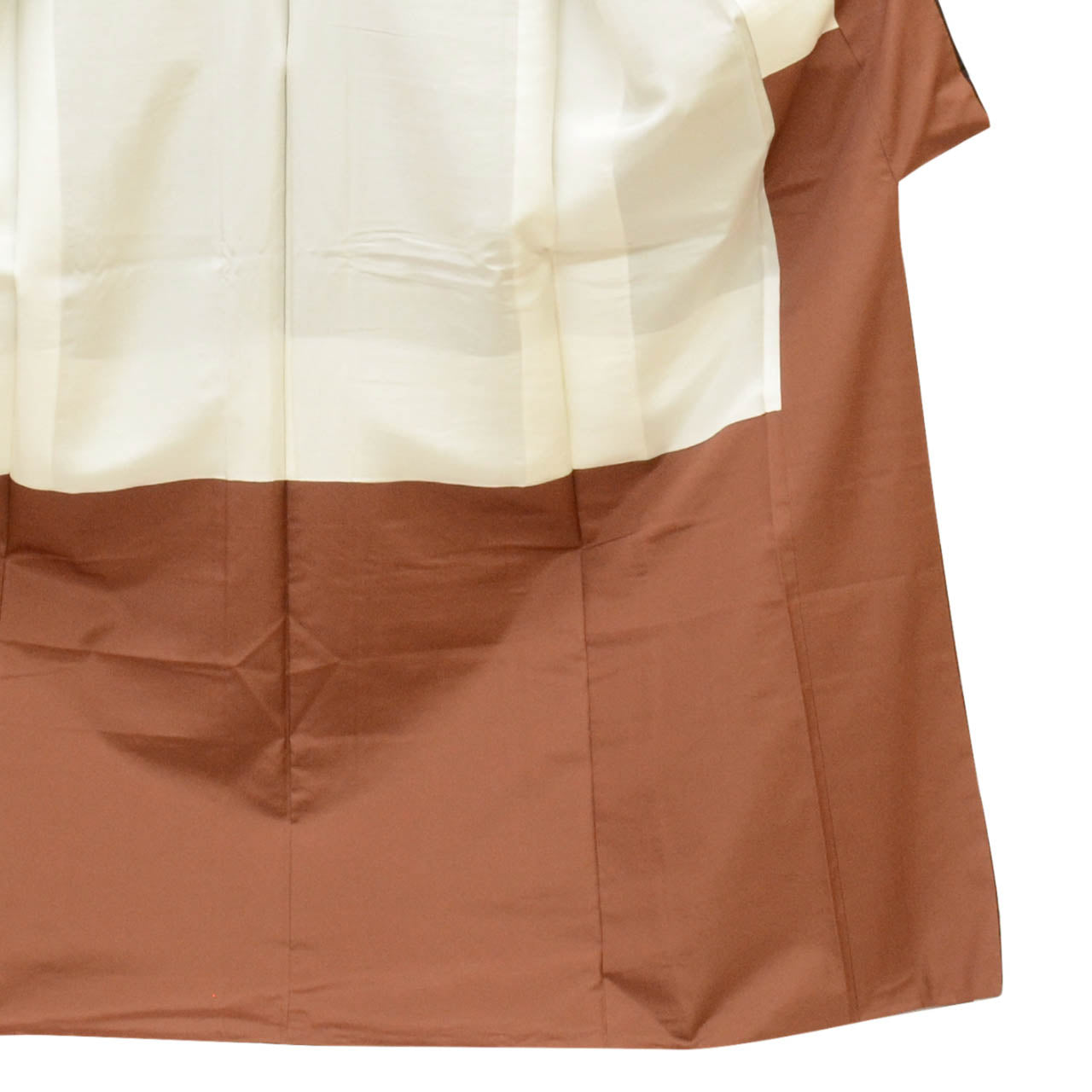 Vintage Japanese Kimono | Tsumugi | Brown Silk | Geometric Pattern | Size L | Sustainable | uu1780b